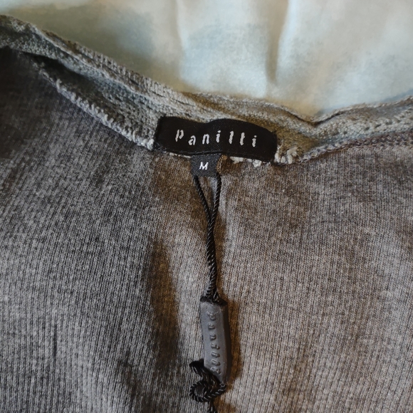 Panilli multi fabric open front cardigan NWOT - Picture 9 of 10